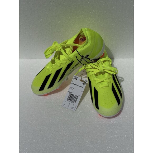 NEW Adidas X Crazyfast League FG Soccer Cleats Shoes Yellow IF0691 Youth 1.5 - Picture 5 of 9